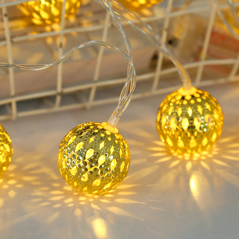Festival decoration metal spherical ornament