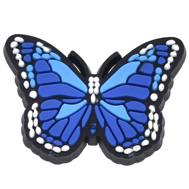 Detachable Rainbow Butterfly Shoe Flower