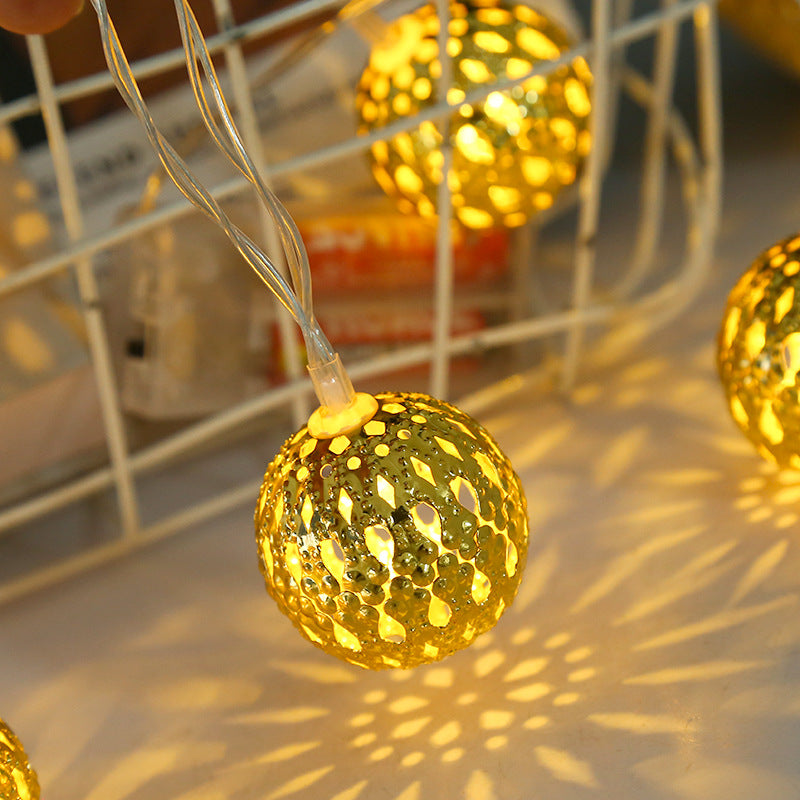 Festival decoration metal spherical ornament