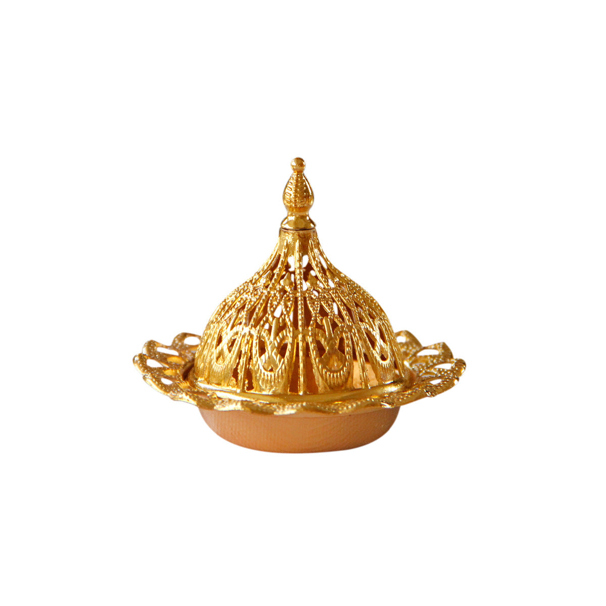 Iron Art Small Golden Pagoda Incense Burner Decorative Ornament