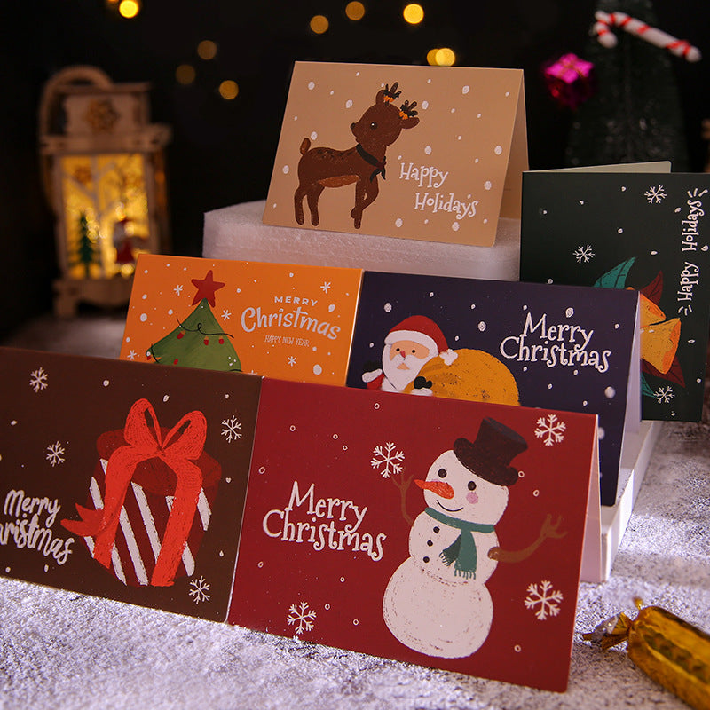 Hot stamping greeting cards, holiday postcards