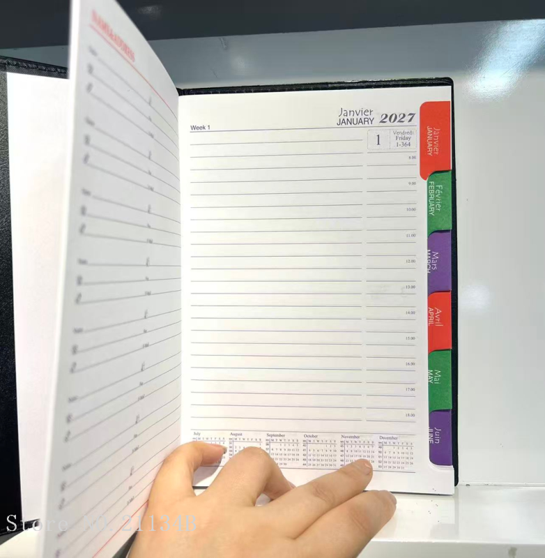 Multilingual calendar book