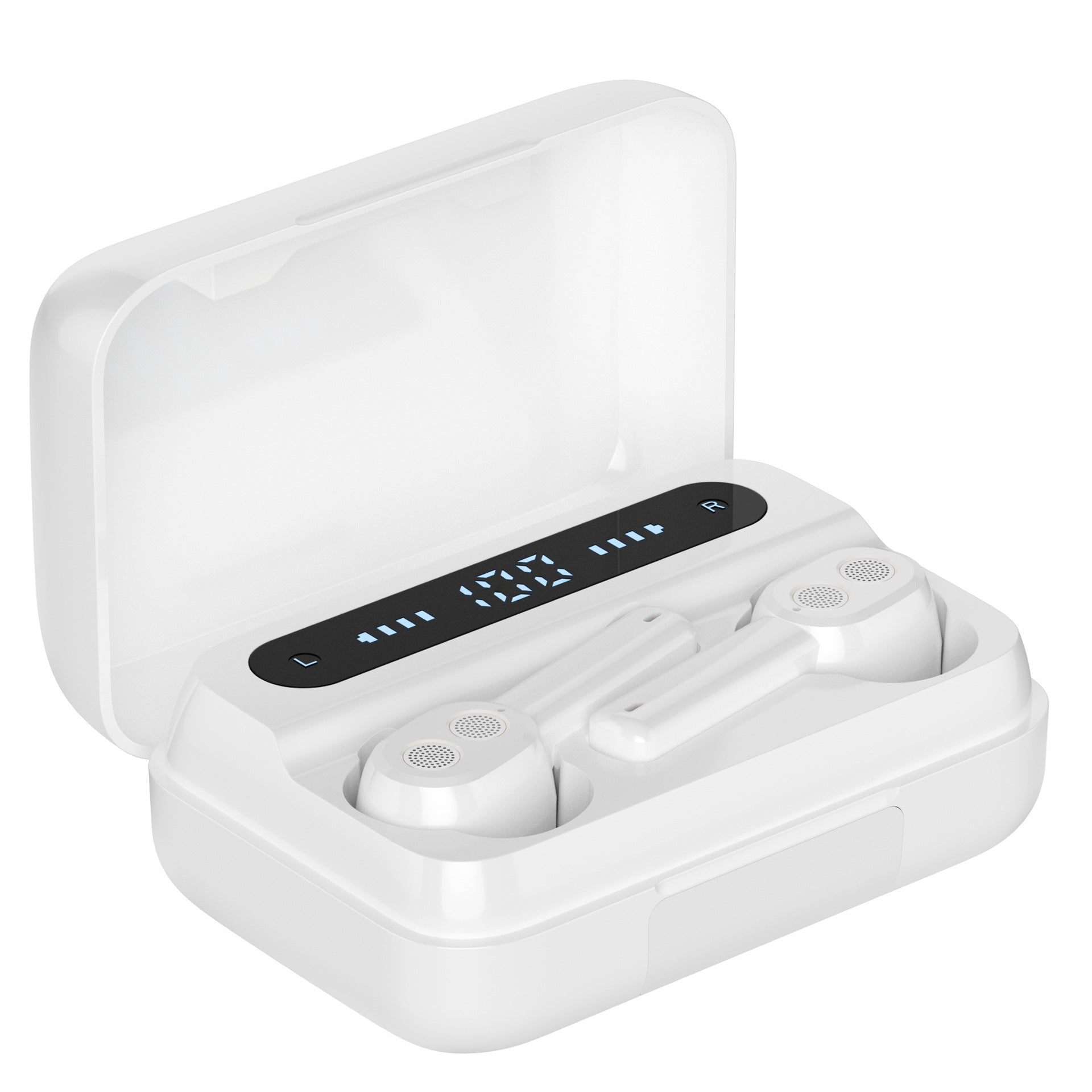 Mini earphones with power bank and wireless earphones