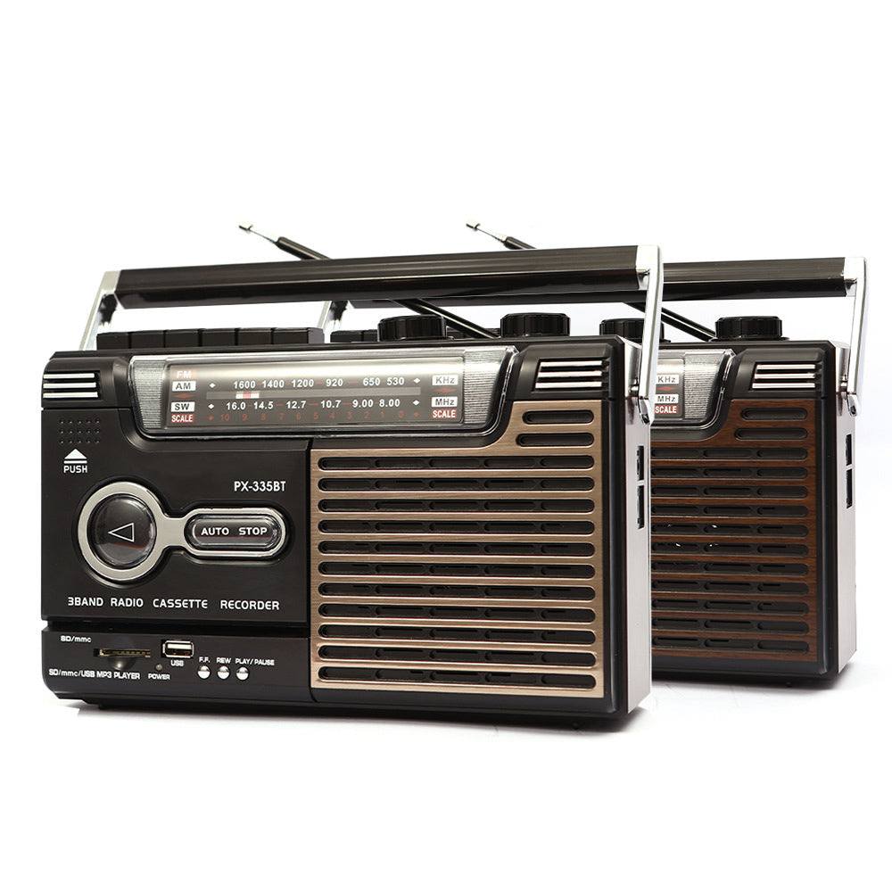 Magnetic tape nostalgic retro multi band recorder