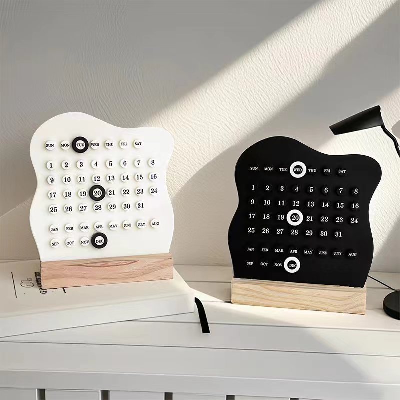 High aesthetic acrylic desk calendar