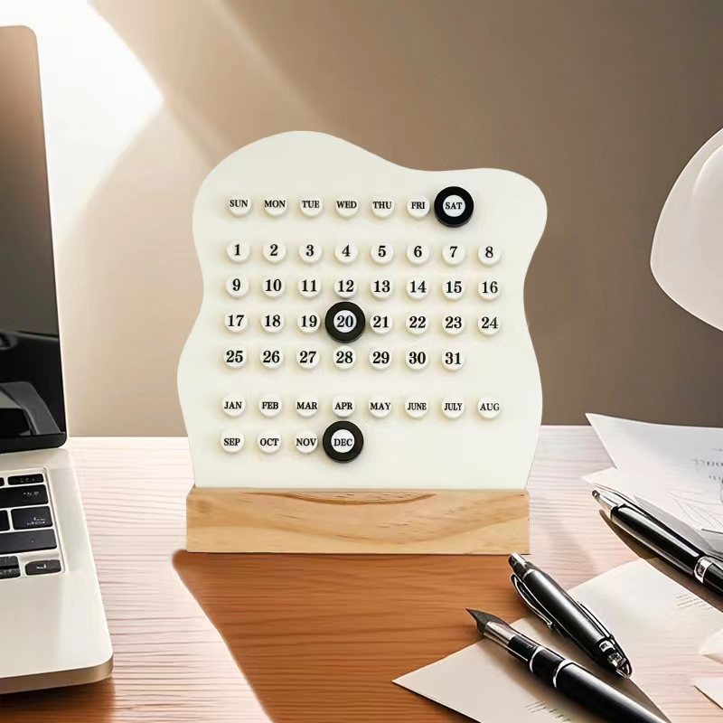 High aesthetic acrylic desk calendar