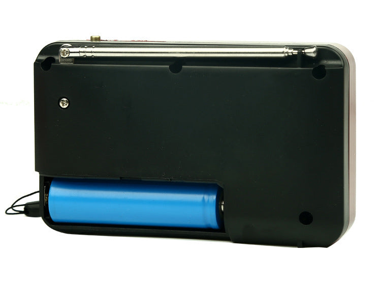 Card insertion portable multifunctional radio recorder