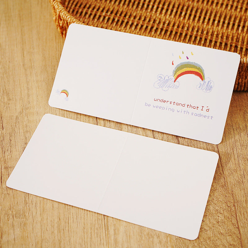 Creative small card, message, love card