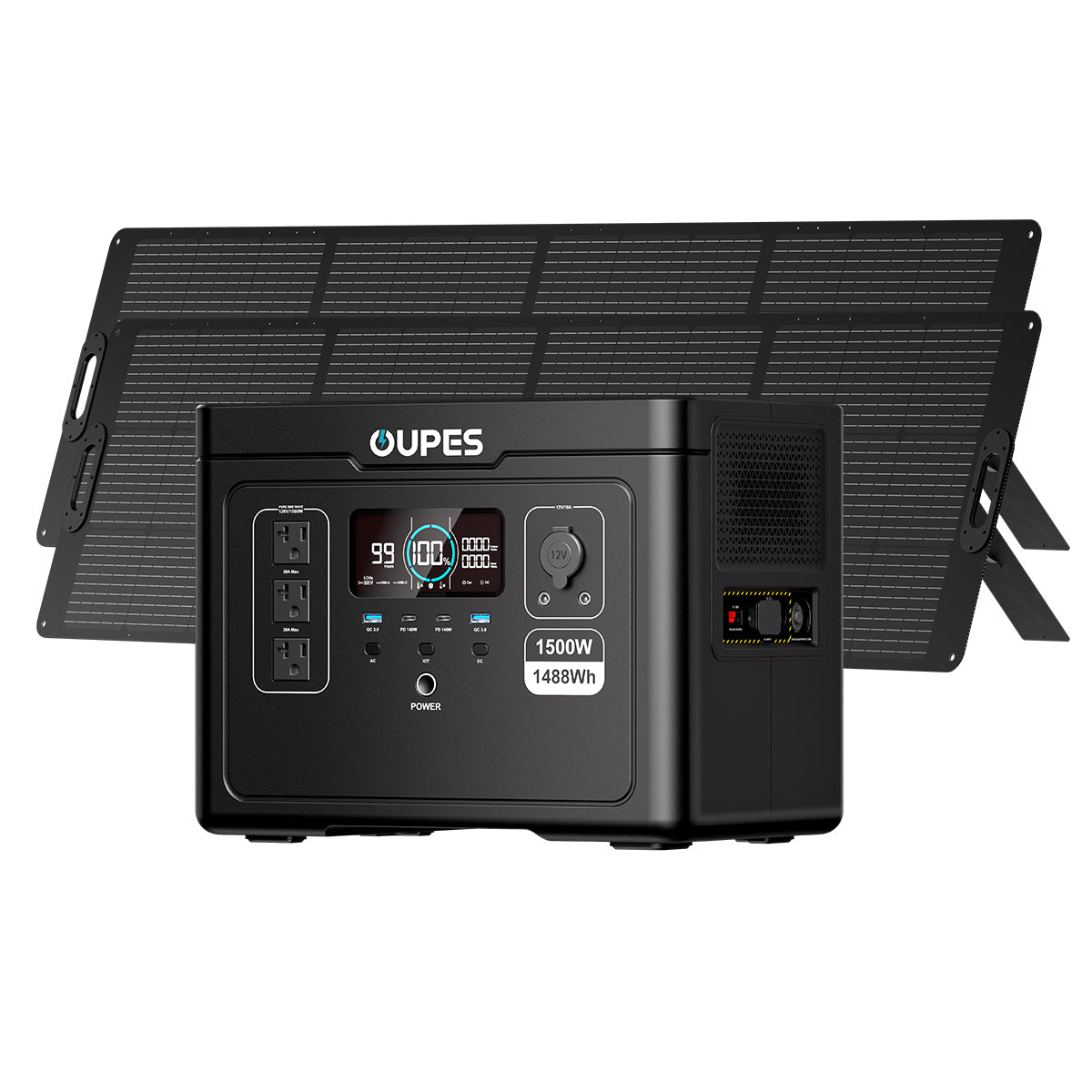 OUPES Exodus 1500 + 2*240W Solar Panel | Solar Generator Kits