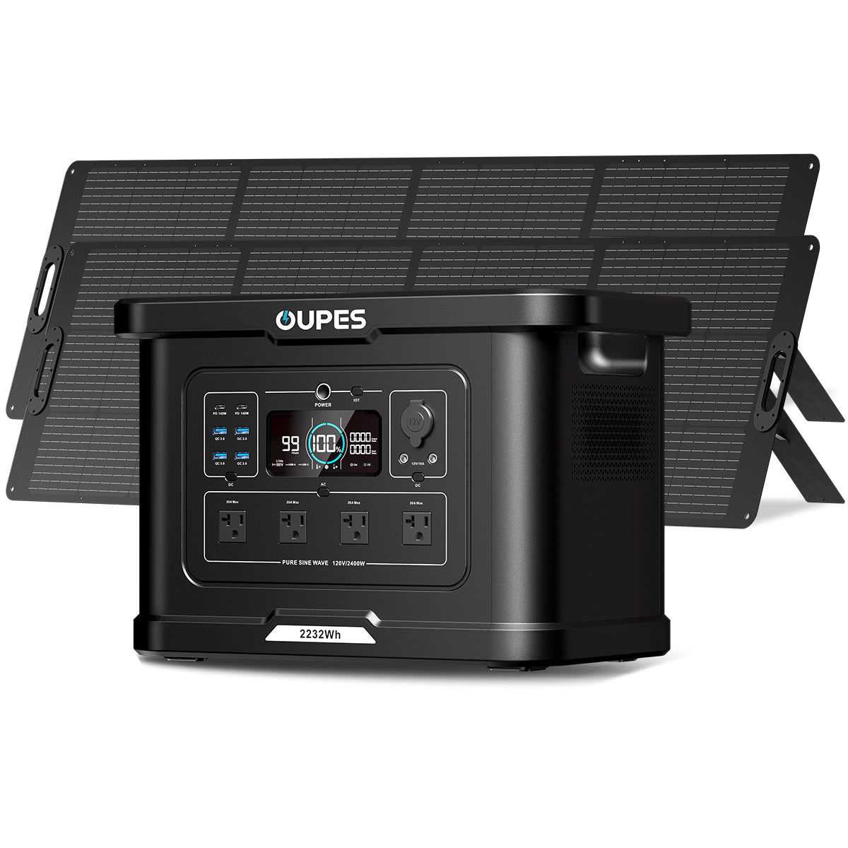OUPES Exodus 2400 Portable Power Station | 2400W 2232Wh