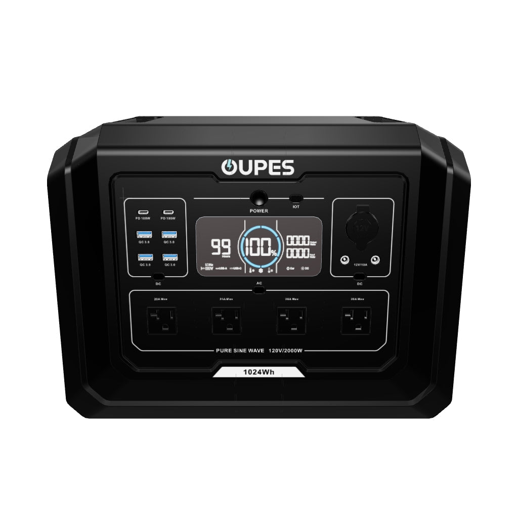 OUPES Mega 1 Home Backup & Portable Power Station | 2000W 1024Wh
