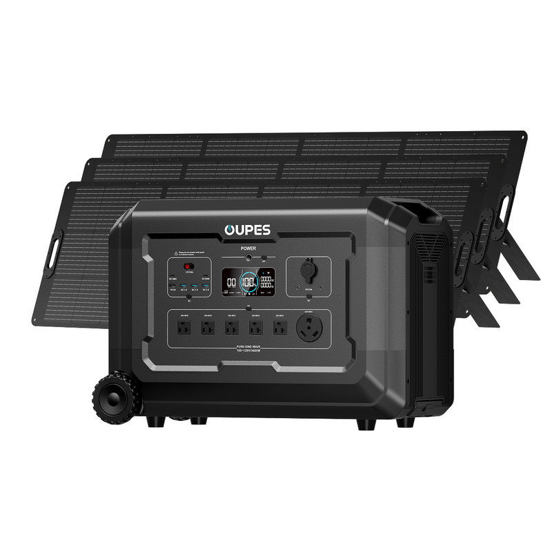 Mega 3 + 3*240W Solar Panel | Solar Generator Kit